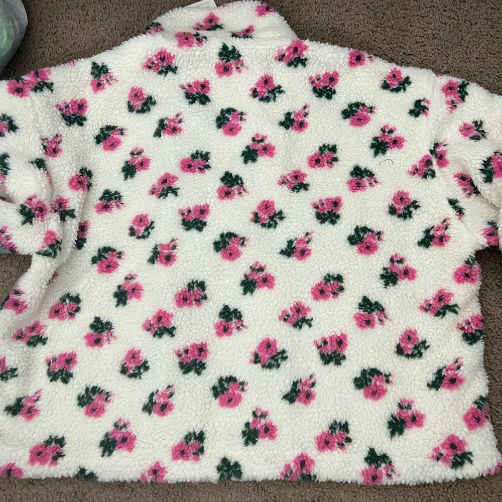 Mable Floral Fleece Jean Jacket - Picture 3 of 3